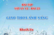 Bài tập Giao thoa ánh sáng: Giải bài tập 1, 2, 3, 4, 5, 6, 7, 8, 9,...
